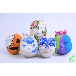 หน้ากากเล็กสำหรับระบายสี เด็กชาย 375 ชิ้น &amp; เด็กหญิง 375 ชิ้น (รวม 750 ชิ้นต่อกล่อง)