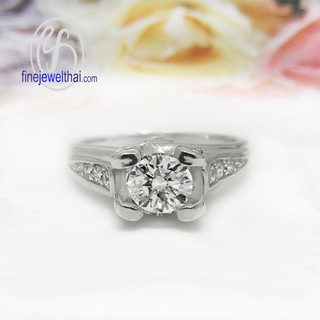 Finejewelthai--Diamond Cz-silver-wedding-ring - R1212cz