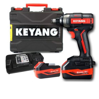 KEYANG DW18BLA บล๊อคไร้สาย 18V 210NM, Brushless แบตเตอรี่ 5.0Ah 2 ก้อน แท่นชาร์ต 1 อัน