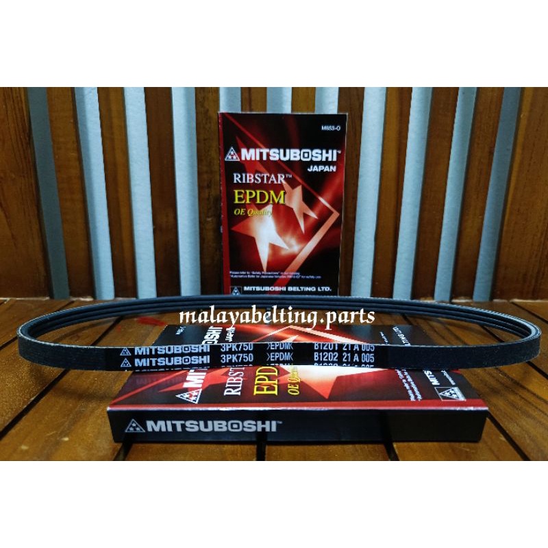 PROTON SAVVY 1.2 / TOYOTA HARRIER 2.0/ CAMRY SX V10 ( SXV20 ) FAN BELT( 3PK750 MITSUBOSHI