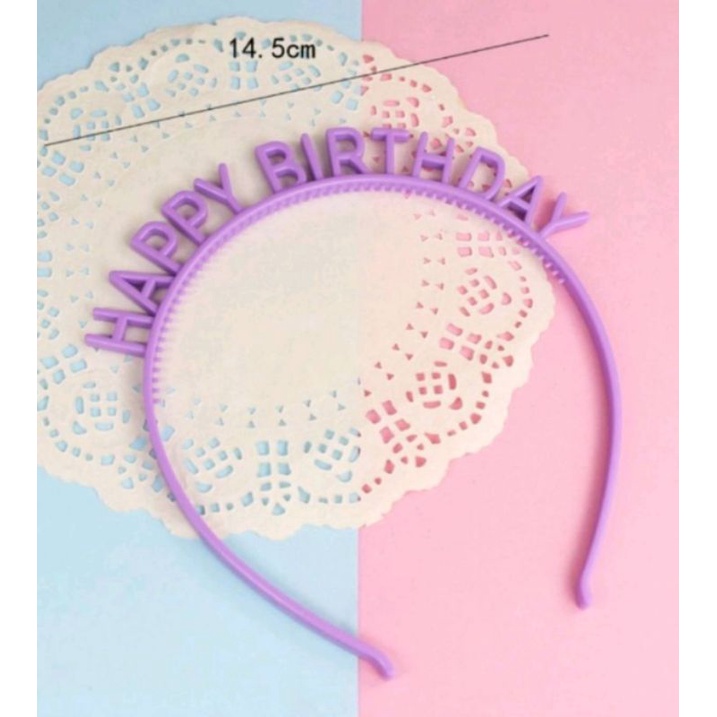 ที่คาดผมHappy Birthday มีหลายสี - รูปที่ 6