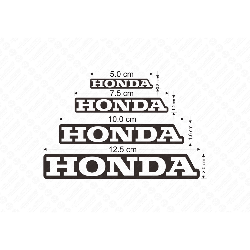 Sticker''สติกเกอร์HONDA (มีพื้นหลัง) สะท้อนแสง100%แบบตัด พร้อมส่ง