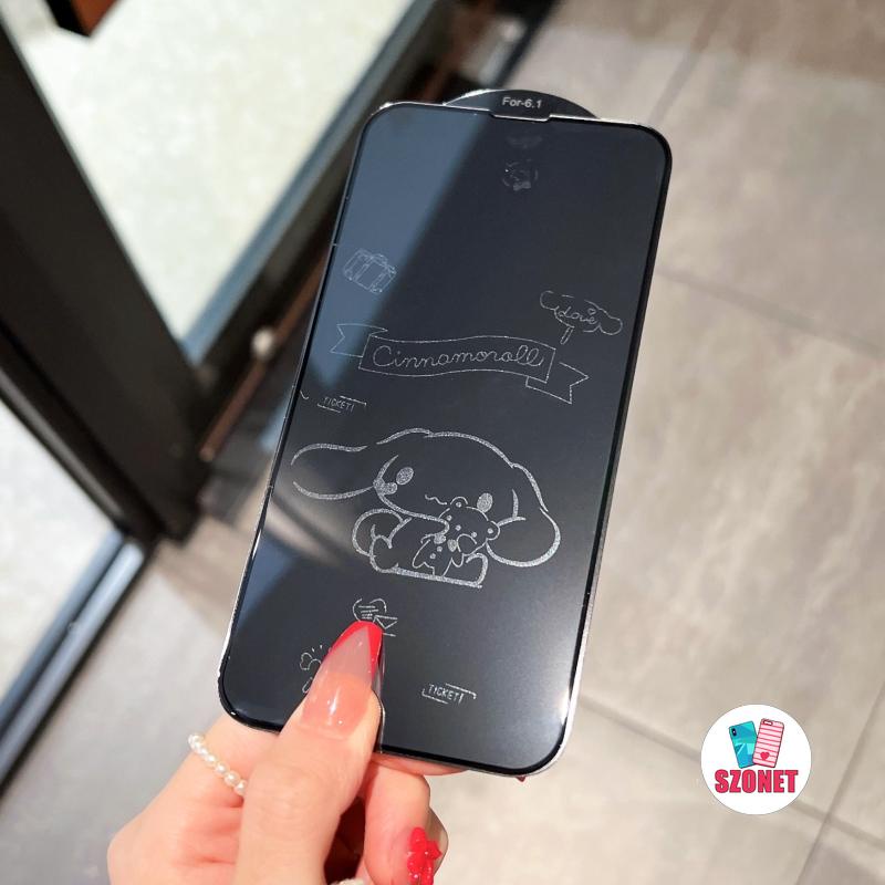 ฟิล์มกระจกนิรภัย กันรอยหน้าจอ กันกระแทก ลายการ์ตูน HD สําหรับ iPhone 15 14 13 12 11 Pro Max XS XR X