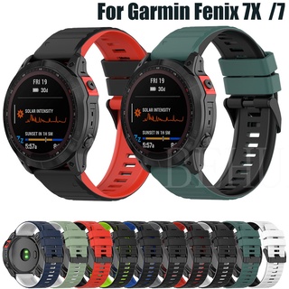 สายนาฬิกาข้อมือซิลิโคน 22 มม. 26 มม. สําหรับ Garmin Fenix 7 7X 6 6X Pro 5X 5 plus EPIX Forerunner 945 935 SmartWatch