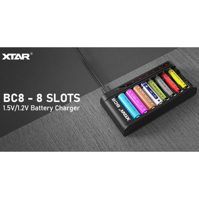 XTAR BC8 1.5V&1.2V Battery Charger