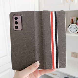 เคสหนังแท้แบบพับได้สําหรับ Samsung Galaxy Z Fold2 Galaxy Z Fold2 5 G