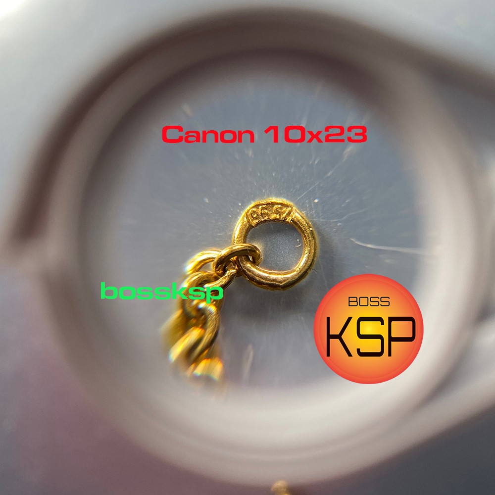 กล้องส่องพระ/ส่องเพชรพลอย CA 10x23mm + ซองหนัง บอดี้พลาสติกสีขาว เบาๆ หน้าเลนส์ใหญจับง่ายขึ้นเคลือบผิวมัลติค้ตตัดแสง