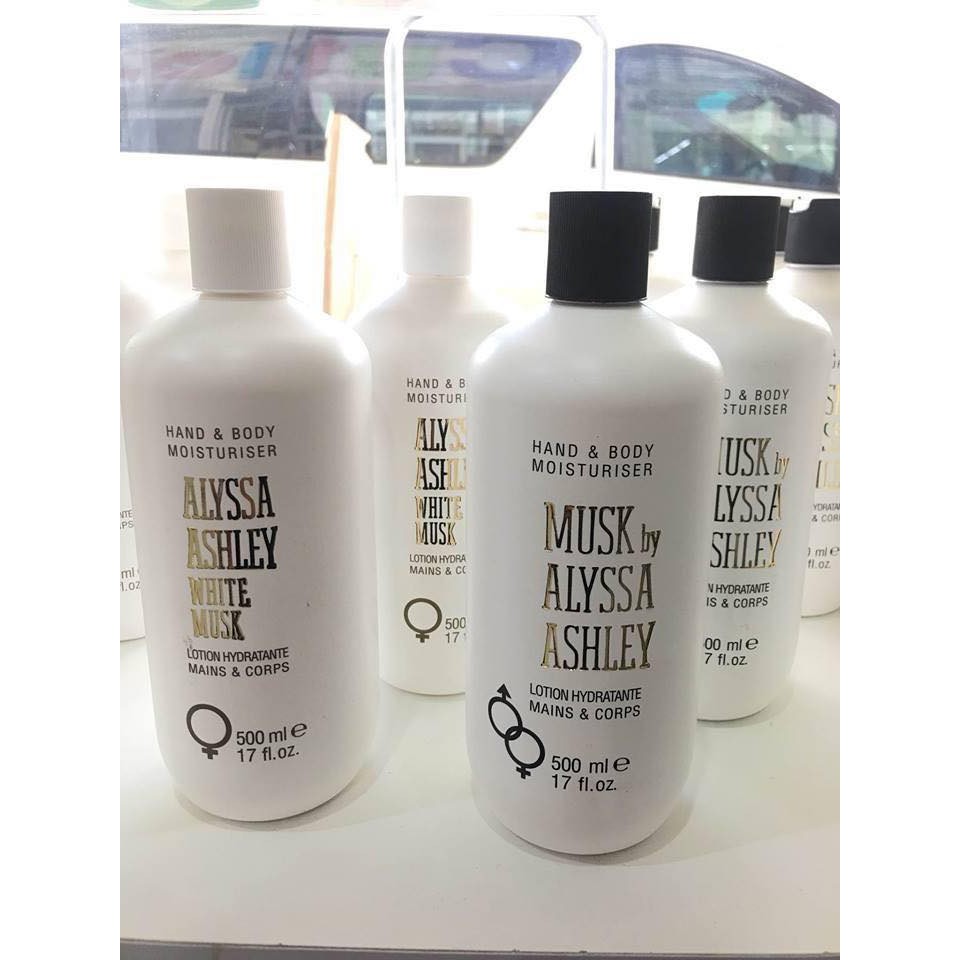 ✅ Alyssa Ashley White Musk Hand & Body Moisturiser 500 ml.