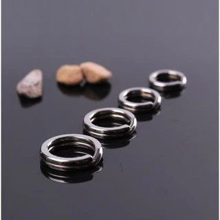 [[ PongFishing ]] สปลิทริง (SPLIT RING) สแตนเลสอย่างดี แข็งแรง ไม่เป็นสนิม สำหรับงานจิ๊ก และงานเหยื่อปลอม