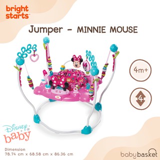 Bright Starts Jumper Minnie Mouse Peekaboo Jumper จับเปอร์ลายมินนี่ เก้าอี้กิจกรรมกระโดดได้ และหมุนรอบทิศ 360 องศา