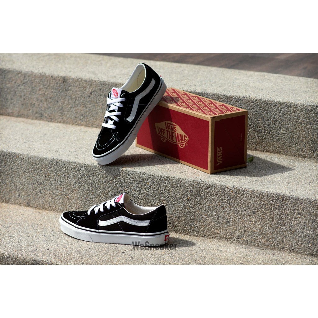 VANS SK8 (Low) - Black/True White รองเท้า VANS แท้ Authorized Dealer