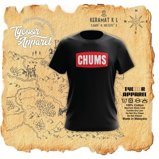 Chums เสื้อยืด ผ้าฝ้าย 100% พิมพ์ลาย Cetak Premium