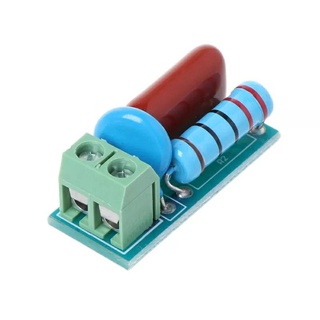 โมดูลต้านทานแรงไฟกระชากป้องกันบริเวณหน้าสัมผัสรีเลย์ ! RC Absorption/Snubber Circuit Module