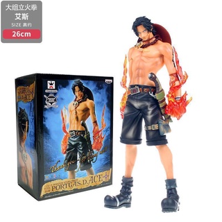 【สินค้าใหม่ พร้อมส่ง】โมเดลฟิกเกอร์การ์ตูนอนิเมะ One Piece Fire Fist Ace Yandi แฮนด์เมด สําหรับตกแต่งโต๊ะ