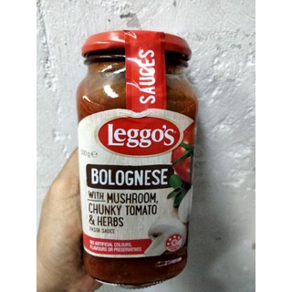 Leggos Bolognese With Mushroom Chunky Tomato &amp;Herbs ซอส พาสต้ารส มะเขือเทศ ผสม เห็ด และ สมุนไพร 500 กรัม