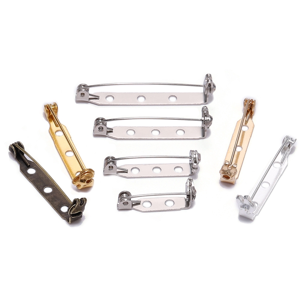 เข็มกลัด 20ชิ้น ขนาด 20-32 มม. ฐานกลับ ล็อคปลอดภัย สำหรับ DIY เครื่องประดับ อุปก