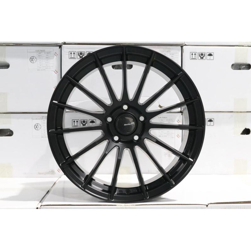 ล้อแม็กใหม่ Rs05RR - ขอบ18 ล้อเบา - งานAAA - ( 18 x 5 รู 114 ) หน้ากว้าง 9 x 9 ET35 - สี ดำด้าน