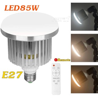 แหล่งขายและราคาE27 85W 3200K-5500K Bi-Color Dimmable LED Energy Saving Light Bulb for Photo and Video Studio Lightingอาจถูกใจคุณ