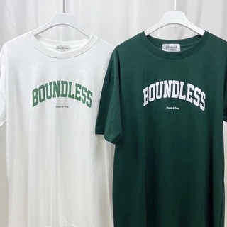 เสื้อยืด Oversize BOUNDLESS by AnyWear ผ้าCotton100% ผ้านุ่ม ทรงเกาหลี ใส่สบาย