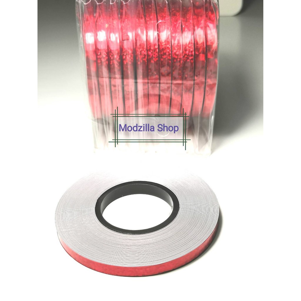 เทปตัดขอบ เทปตีเส้น  เลเซอร์ ขนาด 5 มม. ยาว 8,16 หลา