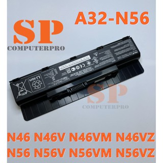 ASUS BATTERY แบตเตอรี่ของแท้ ASUS N46 N46V N46VM N46VZ N56 N56V N56VM N56VZ  Model:A32-N56