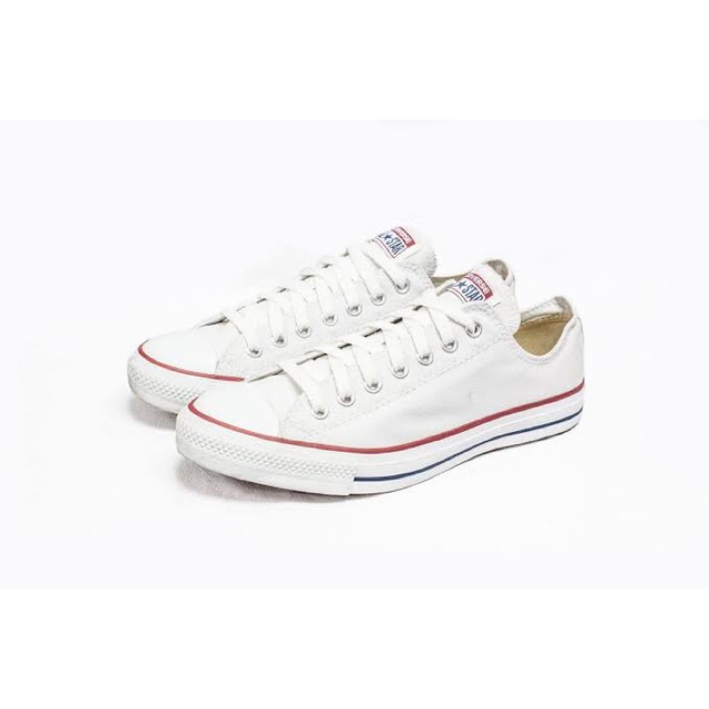 Converse all star ox white (used once like new)