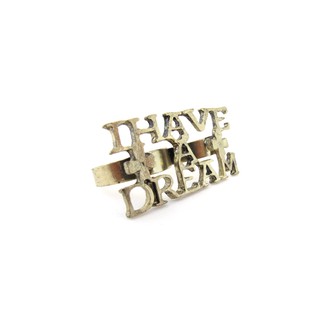 "I HAVE A DREAM" Unique Ring