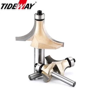 Tideway ดอกเร้าเตอร์ คาร์ไบด์ทังสเตน CNC พร้อมตลับลูกปืน สําหรับงานไม้