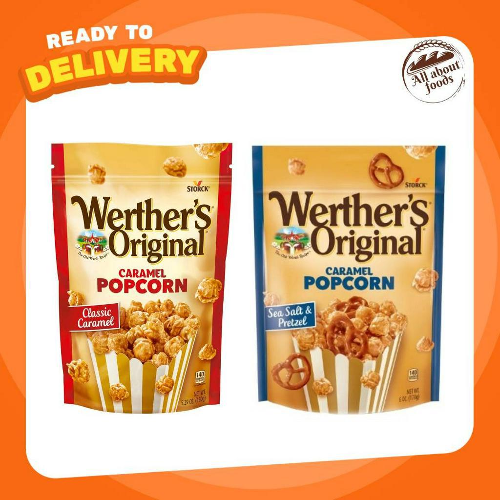 Werther's Original Caramel Popcorn ป๊อบคอร์น เวอร์เธอร์ Popsecret Cretors Darda GARRETT Werther popcorn