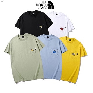 THE NORTH FACE ผู้ชายและผู้หญิงแฟชั่นลำลองเสื้อยืดแขนสั้น