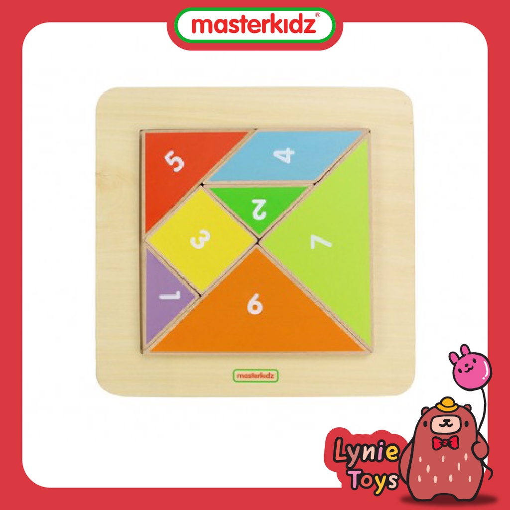 Masterkidz ของเล่นเสริมทักษะ บอร์ดแทนแกรมปริศนา Tangram Board
