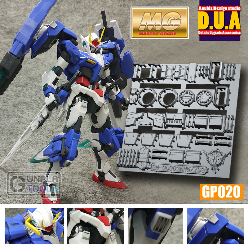 [ Anubis Studio ] พาทเสริมสำหรับเพิ่มดีเทล GP-020 สำหรับ GN-0000 00 Gundam (MG 1/100) [Gundam / Resi