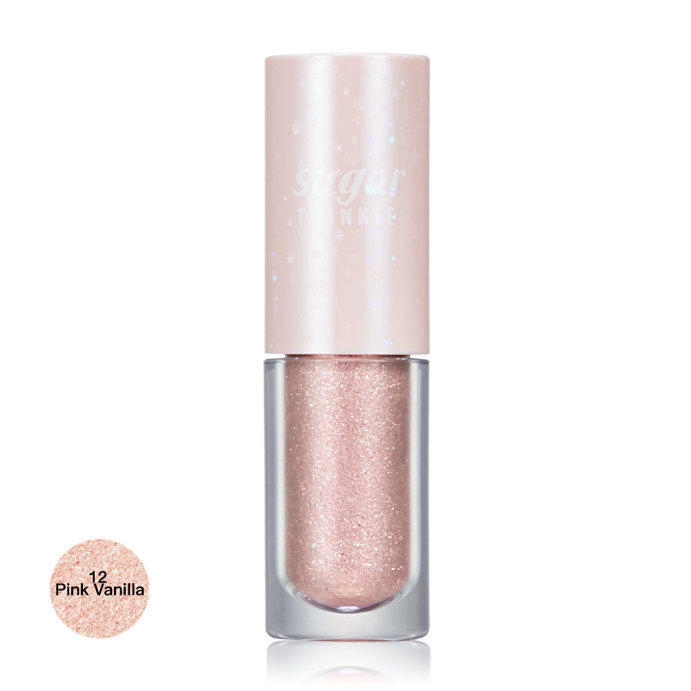 เกาหลี Peripera Sugar Twinkle Liquid Shadow Pink Vanill