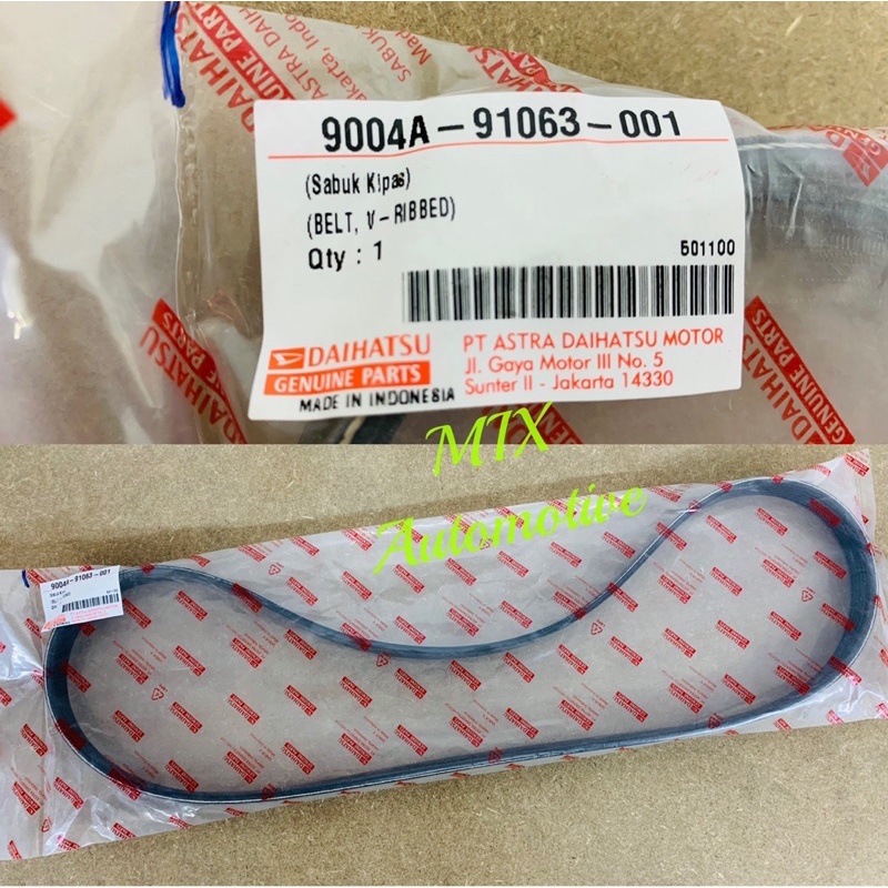 DAIHATSU สายพานพัดลม 6PK1155 9004A-9106 Perodua Axia 1.0 / Bezza 1.0