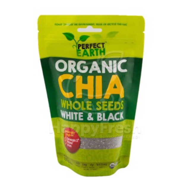 เมล็ดเจีย / เจียซีส / เมล็ดเซีย / เมล็ดธัญพืชออแกนิค ORGANIC CHAI WHOLE SEED อาหารโปรตีนสูง อุดมด้วย