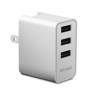 หัวชาร์จ USB 3 Ports 5V/2.4A Wesdar-AC5 Triple USB Travel Charger