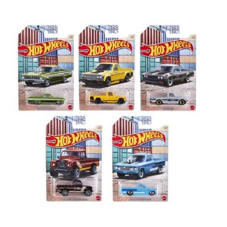 Hot Wheels Pick-ups 1/64 Themed Automotive set ฮอตวิว โมเดลรถกระบะ x 5คันไม่ซ้ำแบบ GDG44-Q