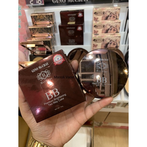 Beauty Buffet Gino Mccray Heritage BB powder SPF 37  แป้ง บีบี พรีเมียม (14 กรัม)