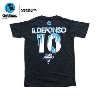 เสื้อยืดชาย - GetBlued Ateneo บาสเกตบอลเดฟ อิลเดฟอนโซ 10 สไลม์แอซิด เสื้อยืดสีดําสําหรับผู้หญิงและผ