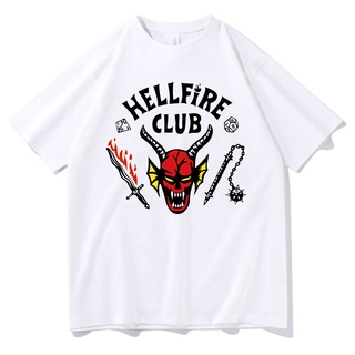 ใหม่ เสื้อยืดลําลอง แขนสั้น พิมพ์ลาย Hellfire Club 2022