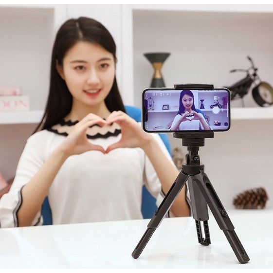 parnhao Sale ขาตั้งโทรศัพท์แบบสามขา ขาตั้งมือถือ 3 ขา ปรับสูง-ต่ำได้ Tripod Mobile Holder
