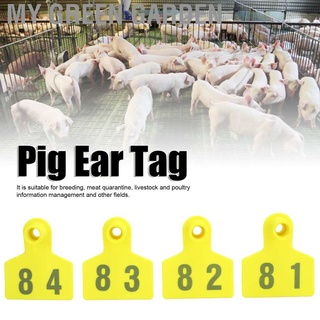 My Green Garden No.001‑100 Farm Pig Ear Tag Livestock Labels Set Poultry Breeding Supplies