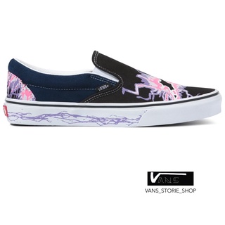 VANS SLIP ON ZAP DRESS BLUES BLACK SNEAKERS สินค้ามีประกันแท้