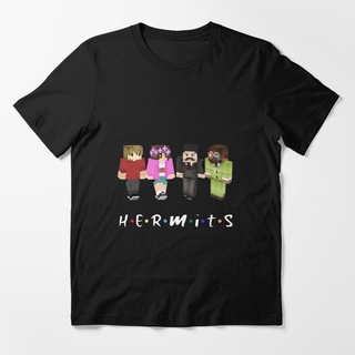 เสื้อยืดอินเทรนด์ผู้ชายอินเทรนด์ผู้หญิงเสื้อยืด พิมพ์ลาย Hermit Friends แบบกําหนดเองS-3XL