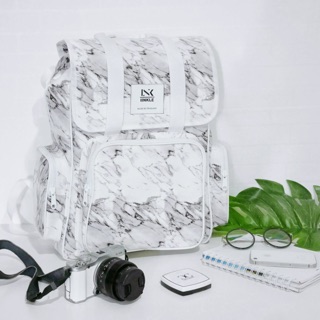 MARBLE BACKPACK กระเป๋าเป้ลายหินอ่อน