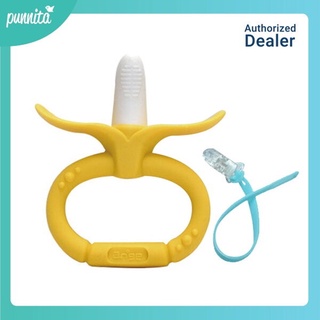 Ange Banana Teething Ring ยางกัด รูปกล้วย มือจับ วงกลม พร้อมคลิบหนีบติดเสื้อ คละสี