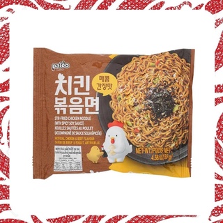 รามยอน รสไก่ผัดซอสถั่วเหลือง  Paldo Stir-Fried Chicken Noodle with Spicy Soy Sauce130g