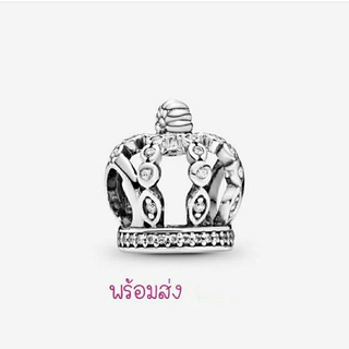 Pandora  silver  charm**มงกุฎ