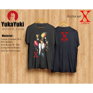 เสื้อยืด พิมพ์ลายโปสเตอร์ X Japan - POSTER ART