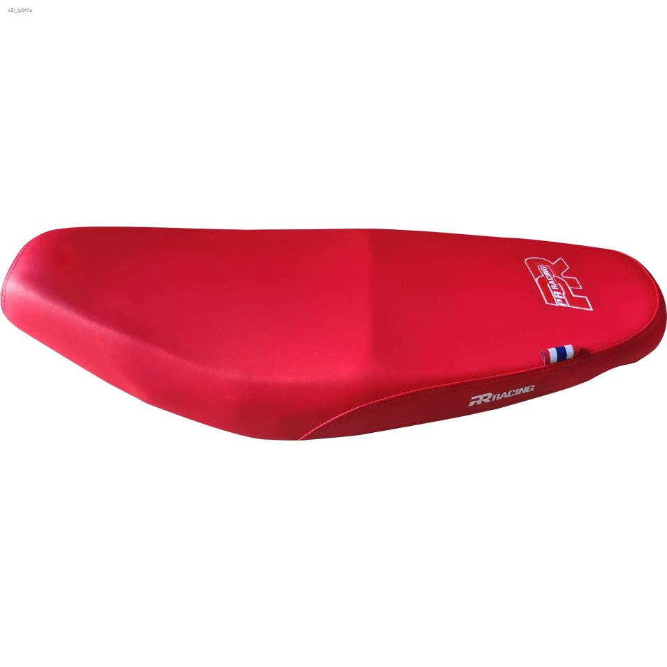 เบาะปาด WAVE 100S ทรงกลาง เบาะมอเตอร์ไซค์  ผ้าแดง สกรีน PR Racing